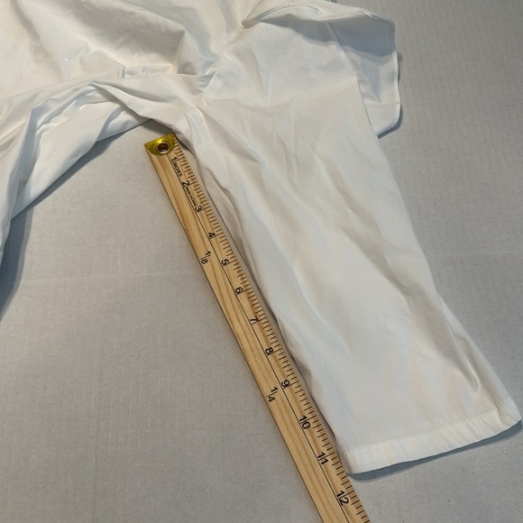 J. McLaughlin White Ruffle Sleeve Baylee Blouse Size L - Picture 9 of 14